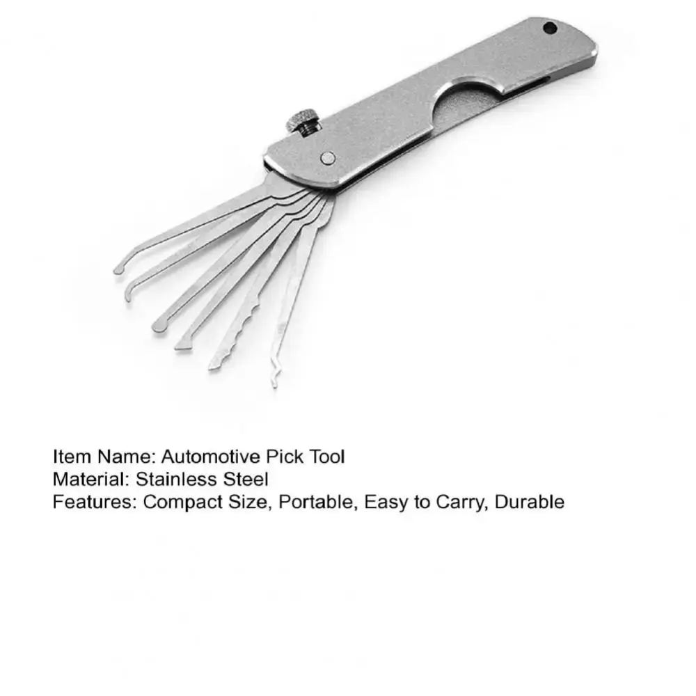 Portable Lock Picking Set 6 In 1 for Automotive DIY