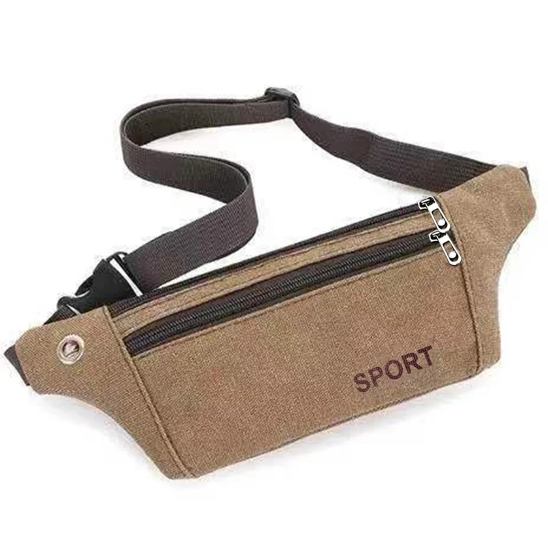 Canvas Herren Taillen packungen Outdoor Sport Bergsteiger tasche Fitness Lauf Brusttasche ultra dünne ultraleichte Handy tasche