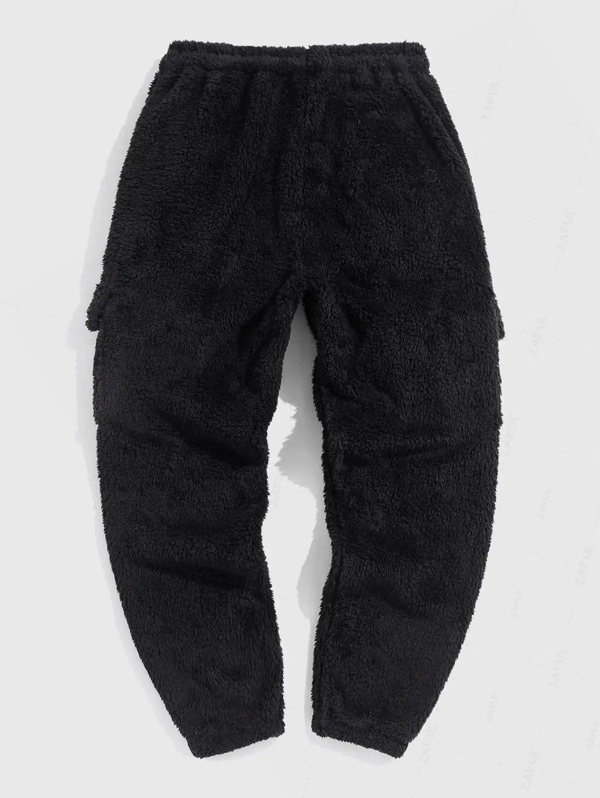 ZAFUL Pocket Design Fluffy Jogger Pants