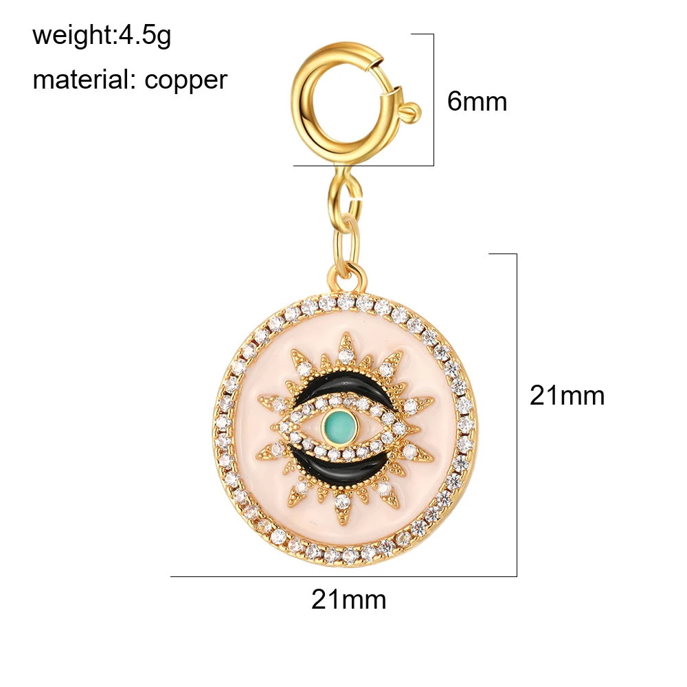 3 Stück rosa Y2K süße Emaille Charms Großhandel Herz Auge Stern Mond Getränk Eis Anhänger Karabinerhaken DIY Halskette Armband Schlüsselanhänger – Detail 19