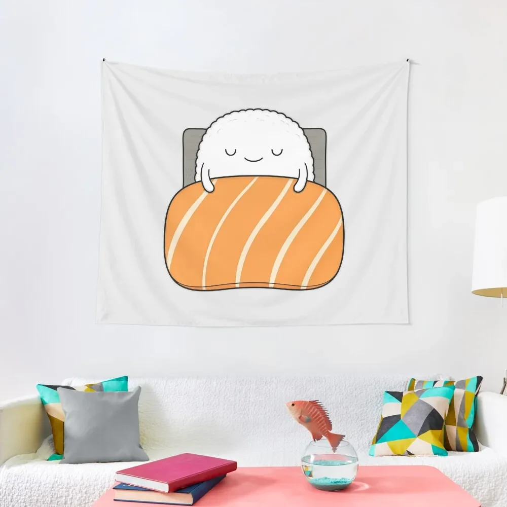 

Sleepy Sushi Bed Tapestry Home Decor Accessories Aesthetic Room Decor Decoration For Bedroom Room Aesthetic Tapestry