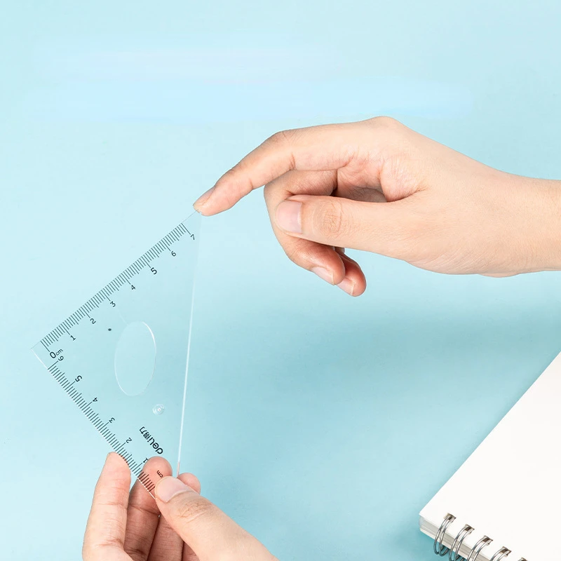 Ruler Protractor Set 4 Pcs/Set Student Mathematics Geometry