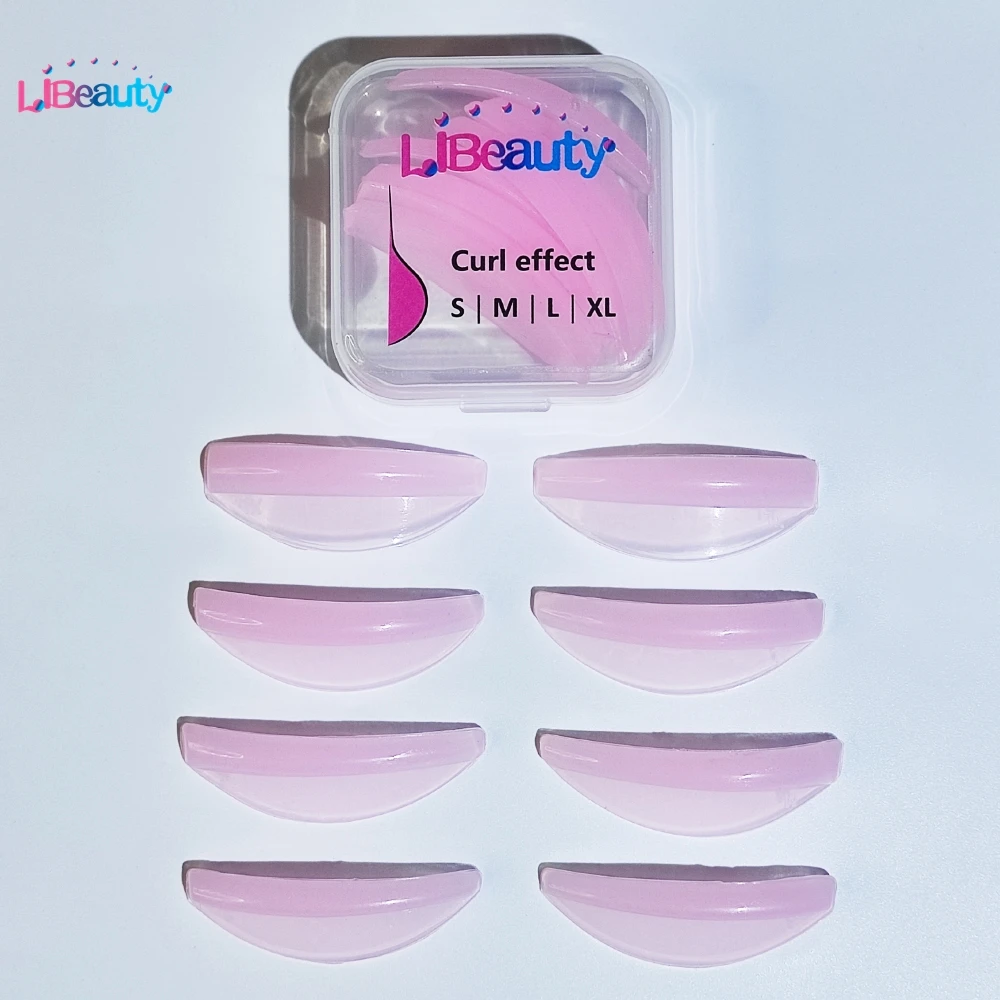 4 Pair C CURL Silicone Eyelash Perm Rod Curler Lash Lift Shield Iron Makeup Tool Accessories
