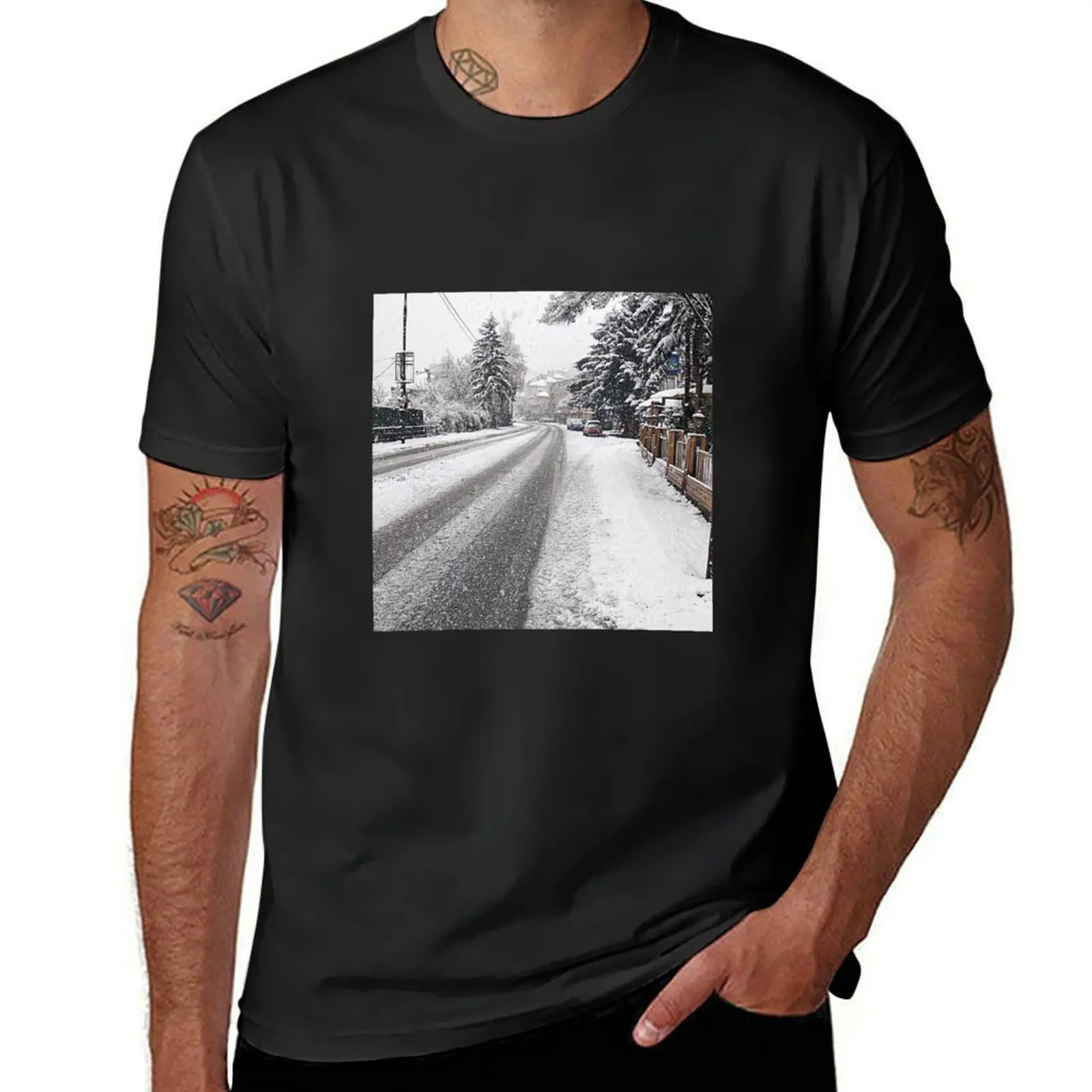 

Snow In The City T-shirt sublime quick drying animal prinfor boys funnys t shirt for men