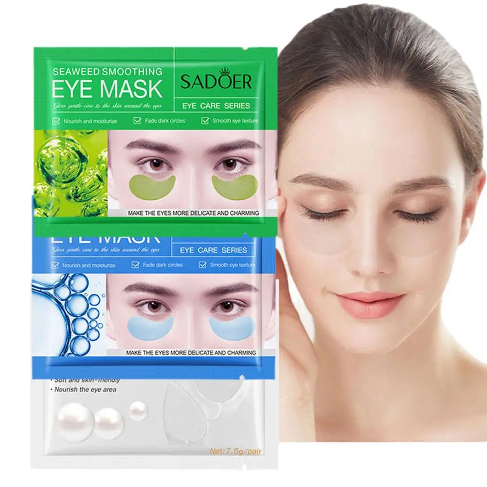 1pair Caviar Eye Mask Moisturizing Crystal Collagen Anti Eye Skin Aging Mask Anti-Wrinkle Care H1J7