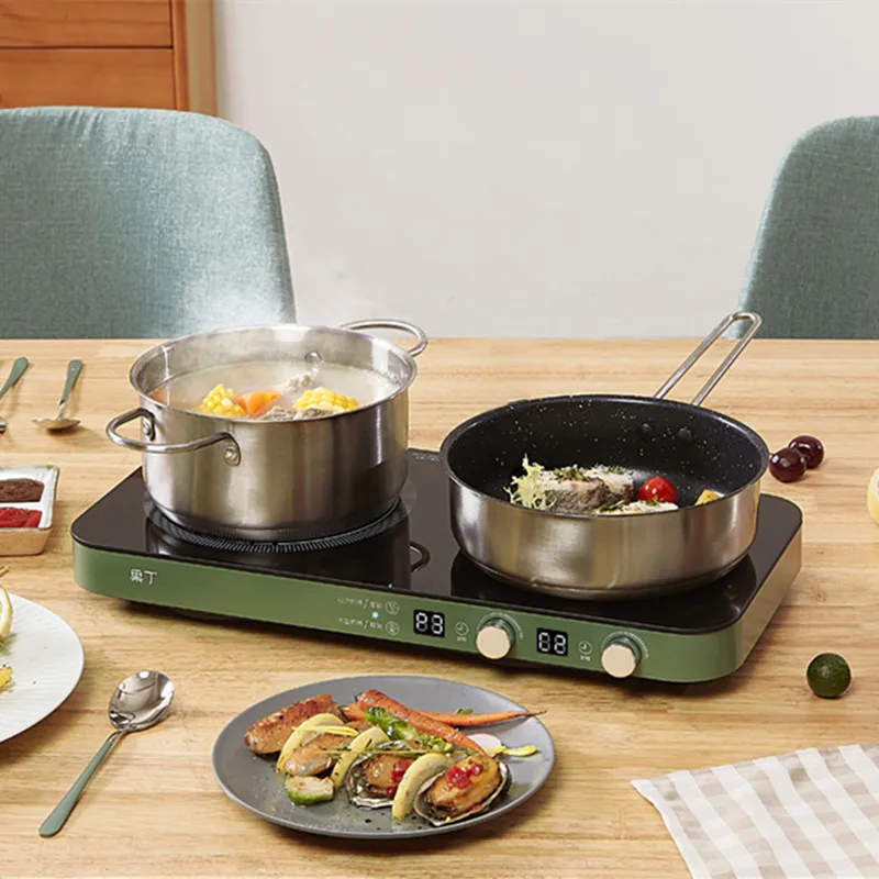 Guoding Induction Cooke Household Intelligent Double Stove dual-cooker  High-power Multi-function Electric Hot Pot - AliExpress