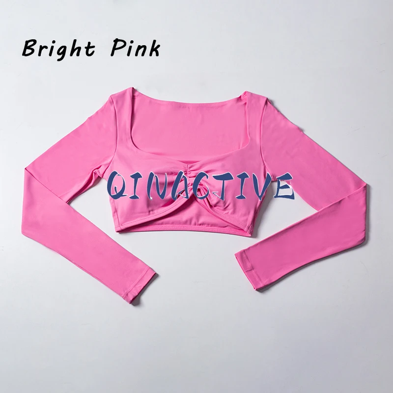 Women's Long Sleeve Crop Top Yoga Workout Shirt – Activewear Fitness Apparel