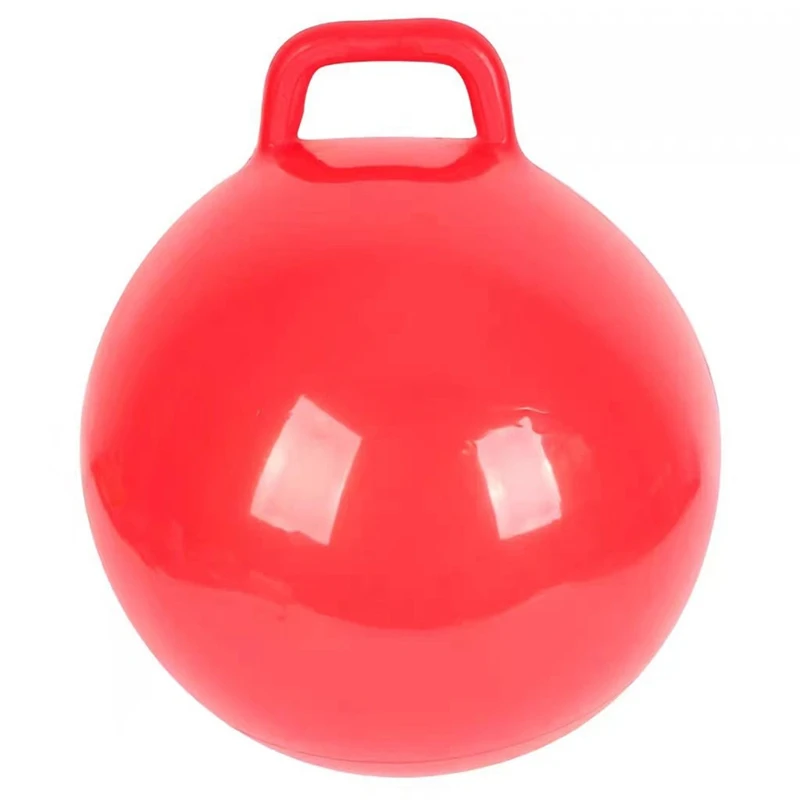 Children's PVC Toy Handle Jump Ball Elastic Ball Inflatable Elastic With Handle Jumping