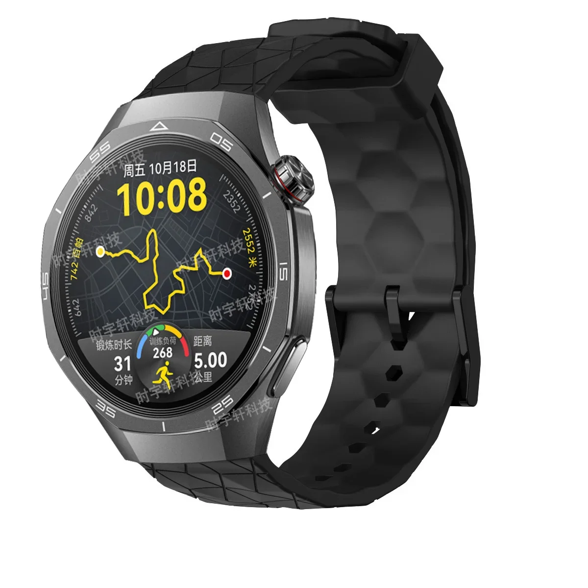 Premium 22mm Silicone Sport Band – Universal Smartwatch Strap