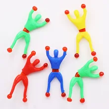 

25 Pcs Funny Flexible Climb Men Sticky Wall Toy Kids Toys Climbing Flip Plastic Man Toy For Children Attractive Classic Gift