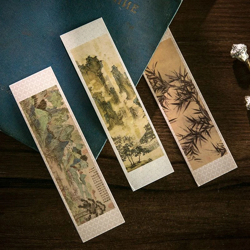 

30 шт., прямоугольные бумажные закладки для учеников