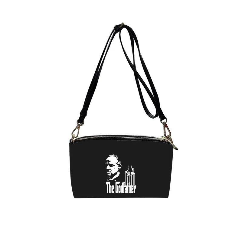 The Godfather Don Corleone PU Crossbody Bag 2023 New Women's Fashion Shoulder Bag Minimalist Small Square Bag for Women