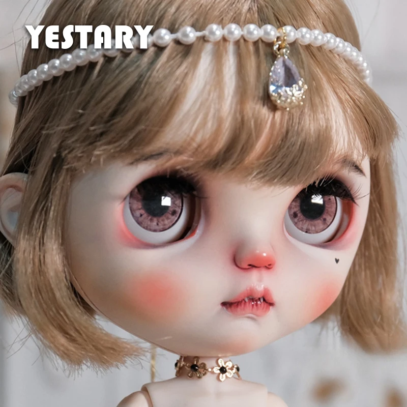 

YESTARY Blythe Eyes BJD Doll Accessories Eyes For 14MM Handmades Real Style Colour Glass Eye Piece For BJD Dolls Girls Toy Gifts