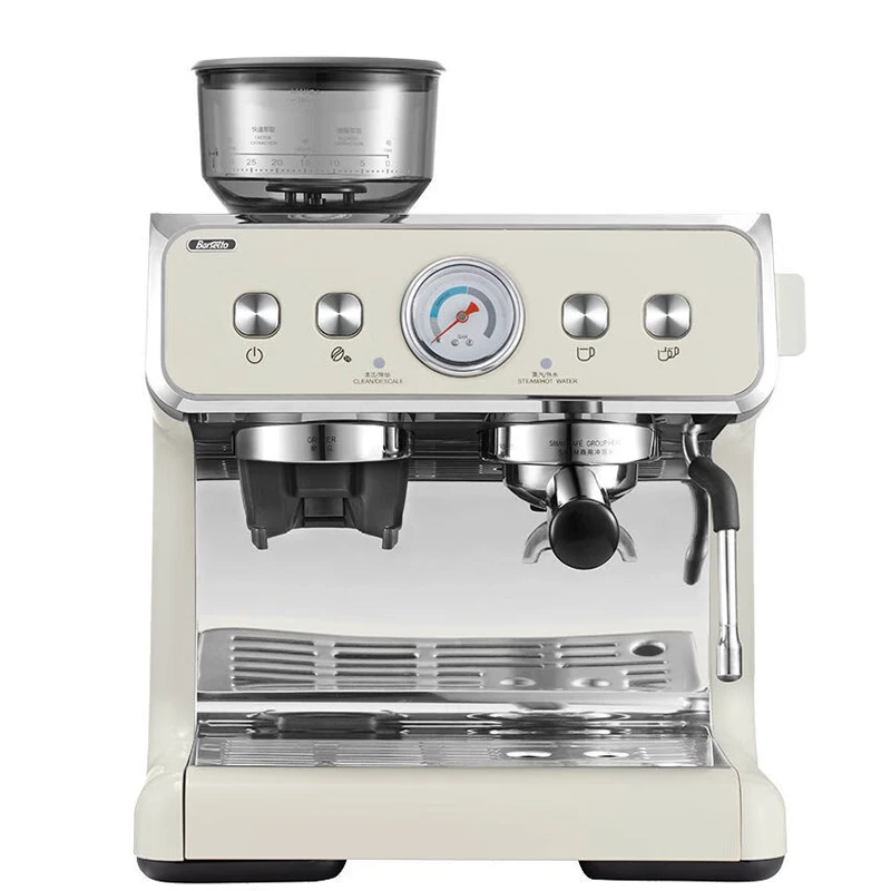  Máquina de café expreso, cafetera, cafetera de café expreso y  cafetera de capuchino, juego de bomba con vapor de leche integrado y  espumador, cafetera inteligente semiautomática para oficina en casa  multifuncional