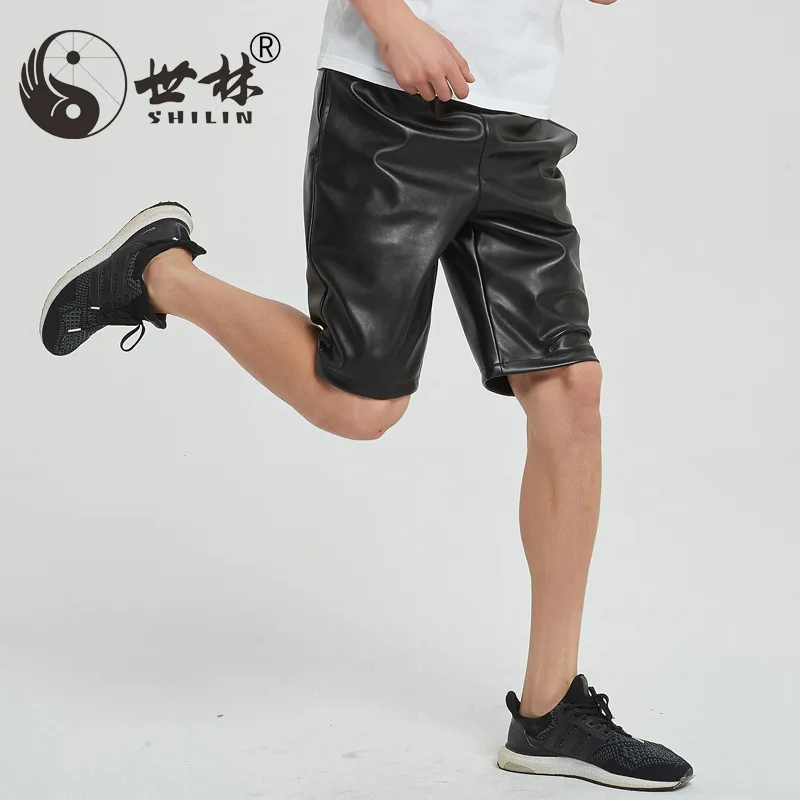 pantaloncini pelle uomo