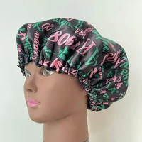 Black Nightcap/Shower Cap Sorority Sisters Association College Party Gifts for Women 2