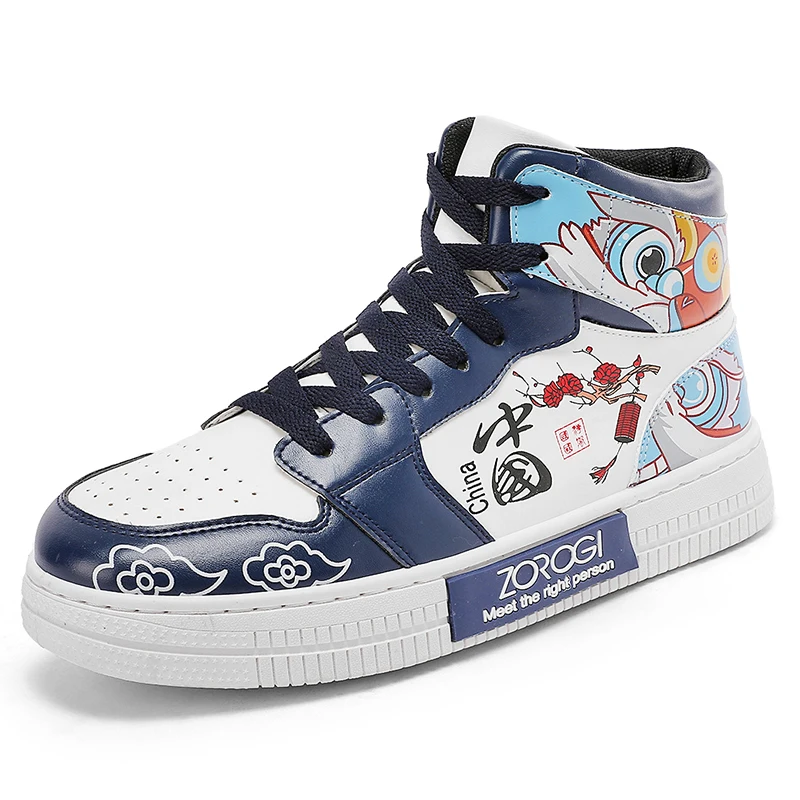 

Кроссовки унисекс высокие, обувь для скейтборда, прогулок, ботильоны, красные, для мужчин и женщин, обувь для бега на плоской подошве, Осень-зима