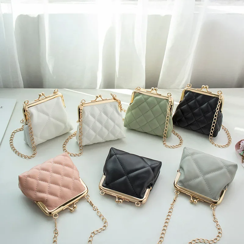 

Cross-border Clip Sweet Wallet The New Small Bag Women's Coin Purse Is Simple and Sophisticated Fashion
