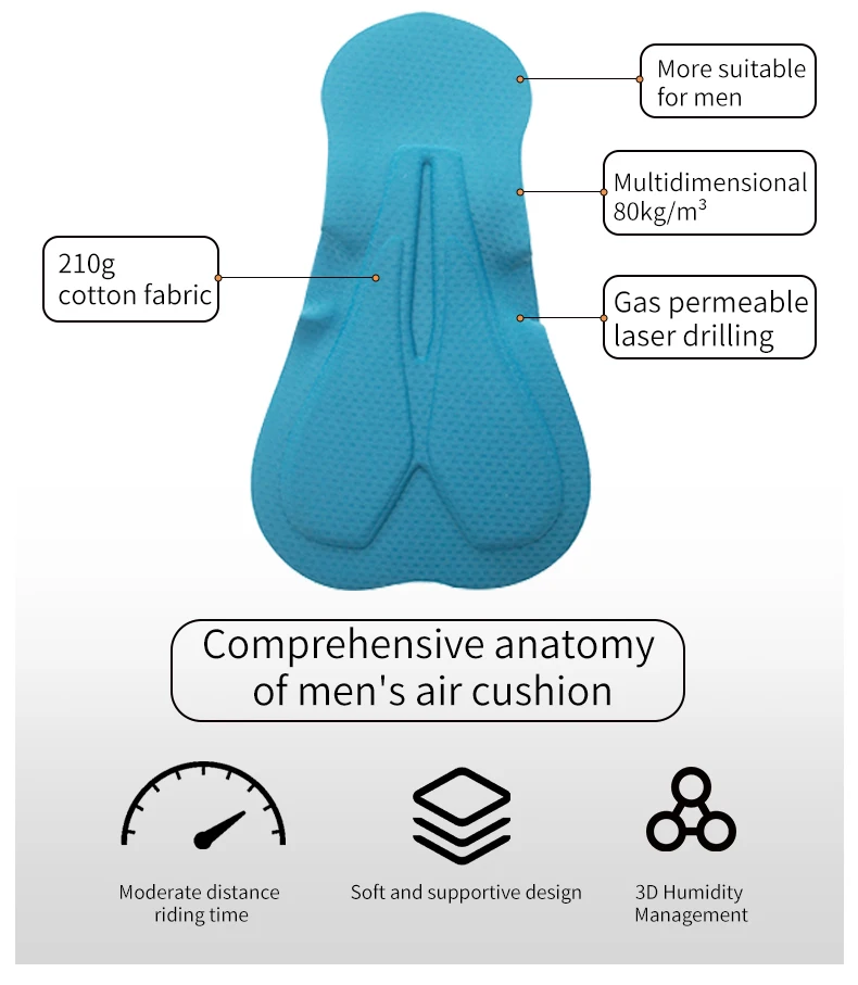 Men's cycling pants Road bike riding bib Four needle six thread process high elasticity fabric cycling Strap shorts