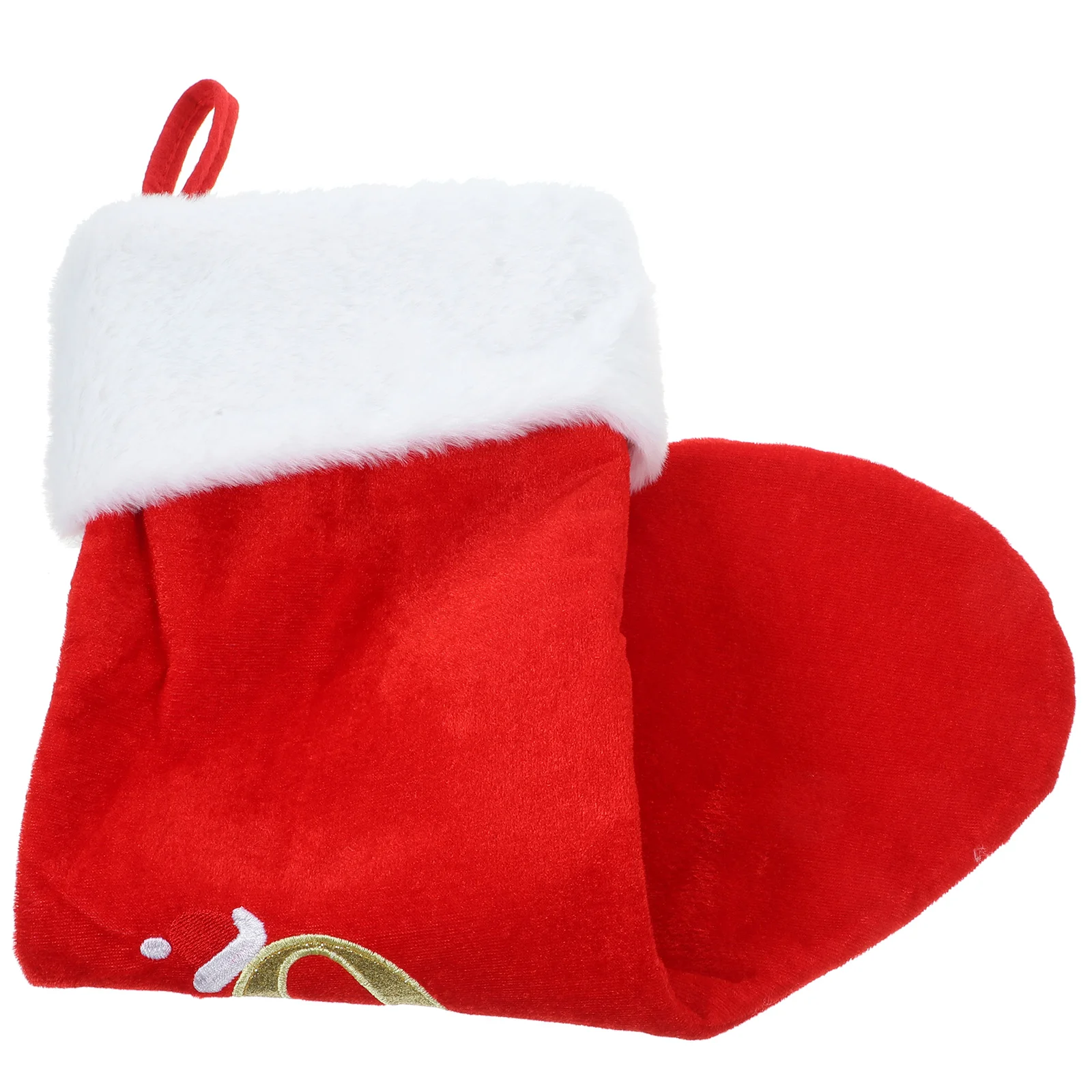 

Christmas Stocking Christmas Gift Storage Stocking Santa Element Pattern Sock