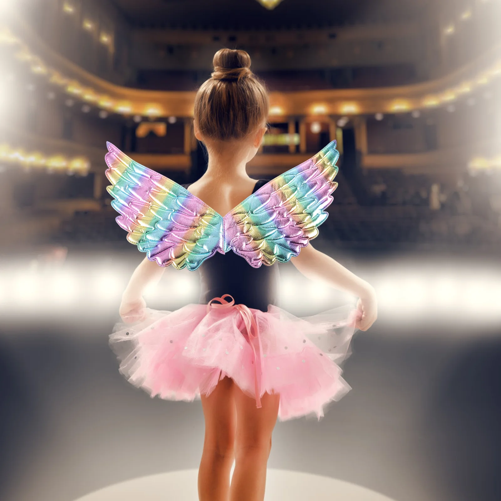 

Christmas Angel Wing And Hair Dress Outfit For Kids Birthday Party Costume Stage Performance(Headband, Random Pattern)