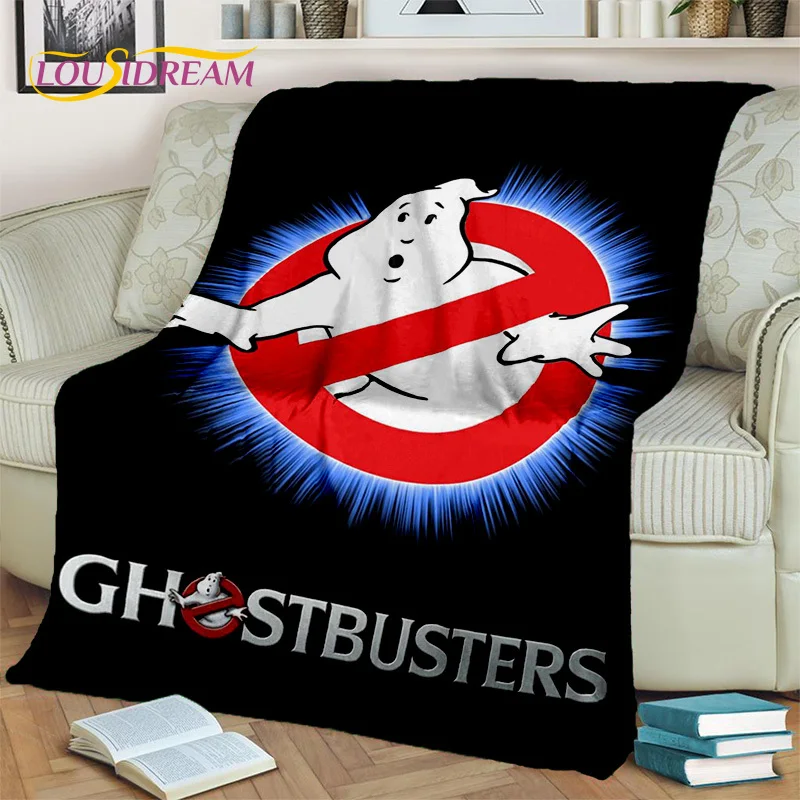 G-Ghostbusters Cartoon Movie Blanket,Flannel Soft Throw Blanket for Home Bedroom Bed Sofa Picnic Office Hiking Leisure Nap Gift