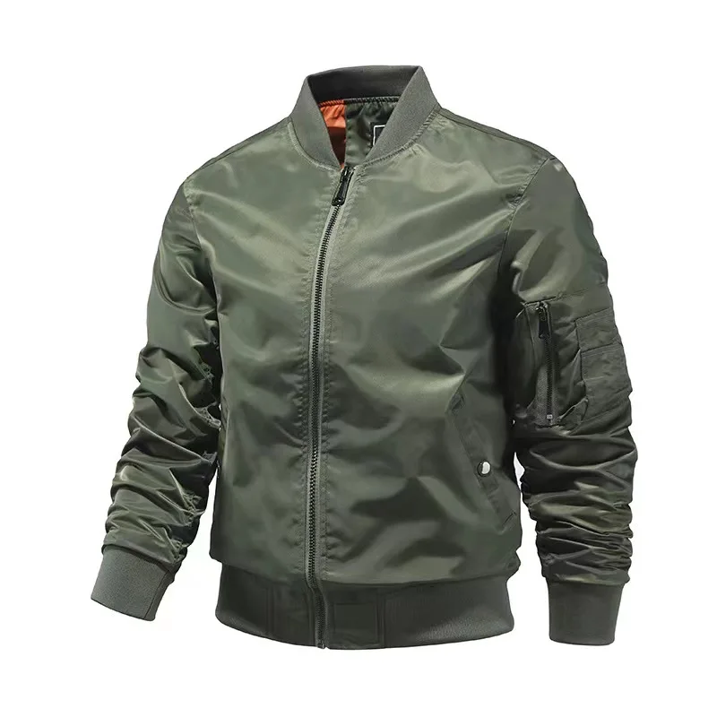 

2023 Men's Jacket Autumn Winter Basic Baseball Uniform Men's Coat Large Size Men's Clothing Biker Classic Man Flying Jacket