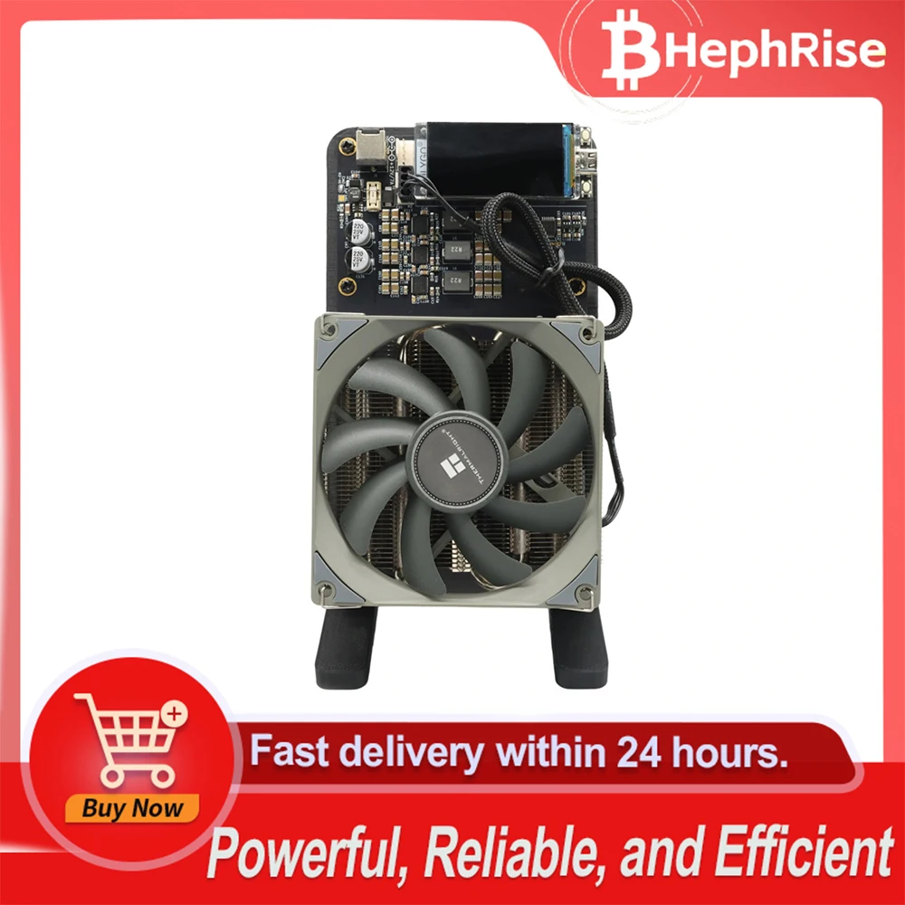 NerdQaxe++ 4.8th/s NerdQaxe++ ASIC Bitcoin Miner 4.8Th/s - 68W Low Power  Home Miner With Power Supply & Stand Low Power Consumption Miner