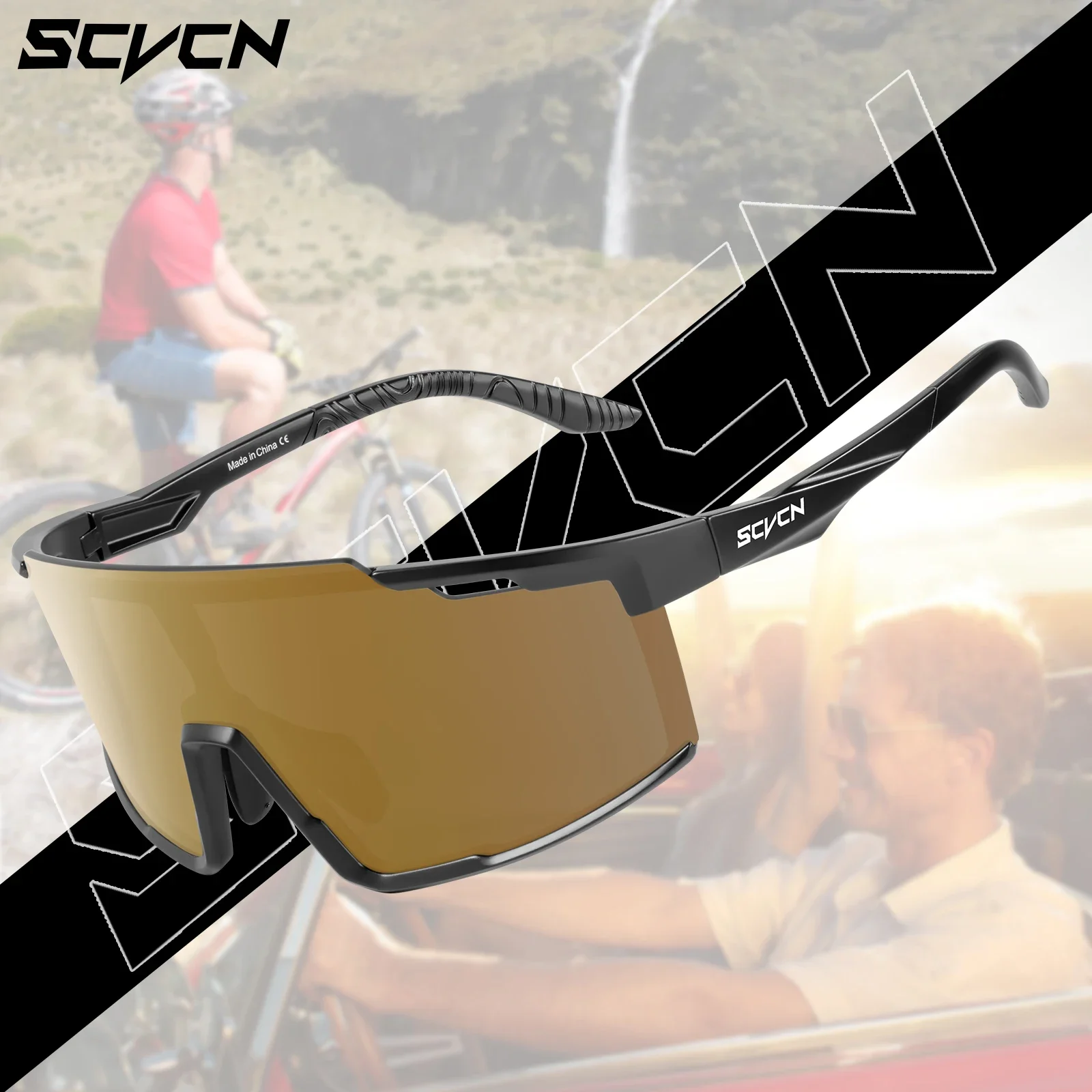SCVCNPhotochromicGlassesCyclingSunglassesCyclMenUV400Eyewear