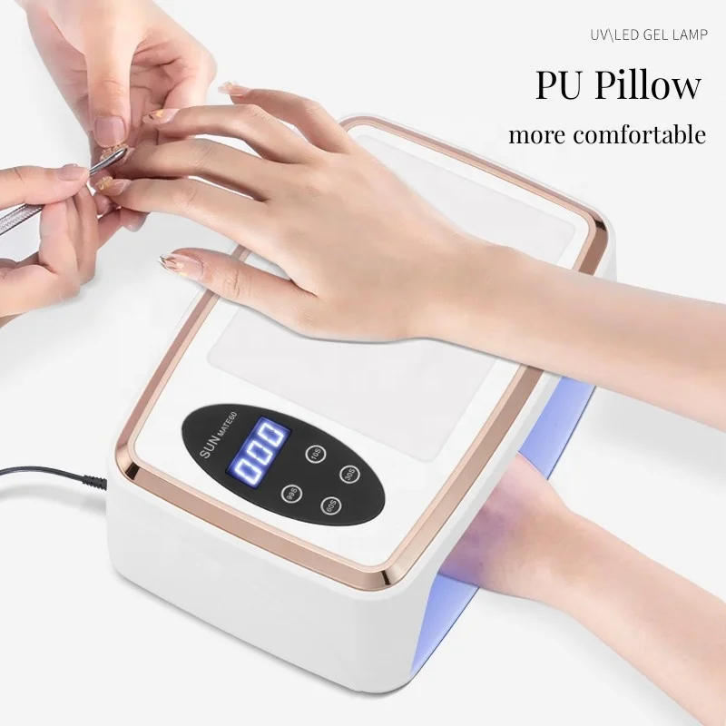 380W UV LED Nail Lamp 90 LEDS Nail Dryer Large Space for Curing All Gel Nail Polish Fast Drying Manicure Pedicure Salon Tool 6