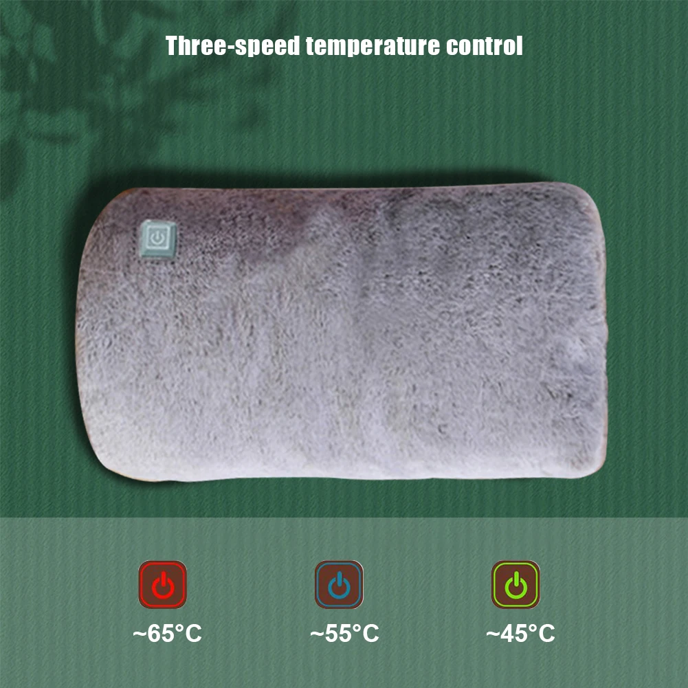 Hand Warmer Electric Heating Pad Flannel Heat Explosion-Proof Warm Bag Winter Sleeping Pillow Pack Reusable Winter Handwarmer
