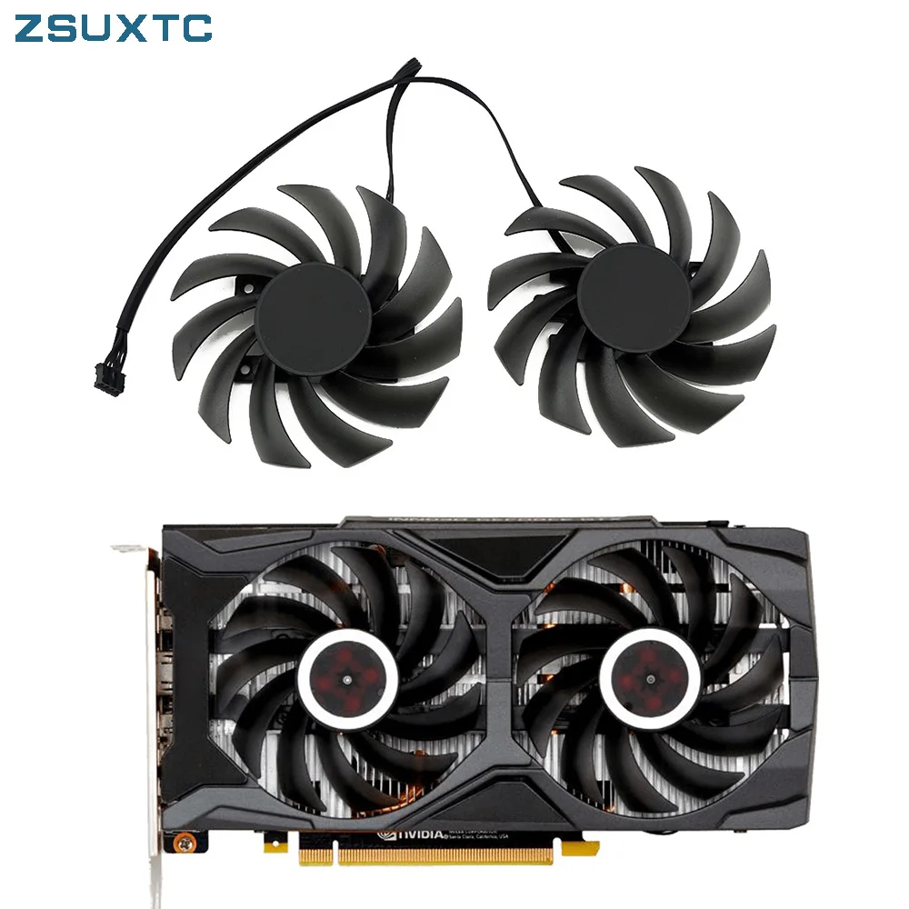 Rtx2060 Gtx1660 Super Ventola Di Raffreddamento Per Ventole Gpu Inno3D Geforce Rtx 2060 1660 Super Twin X2 85Mm 4Pin Cf-12915S 0.35A