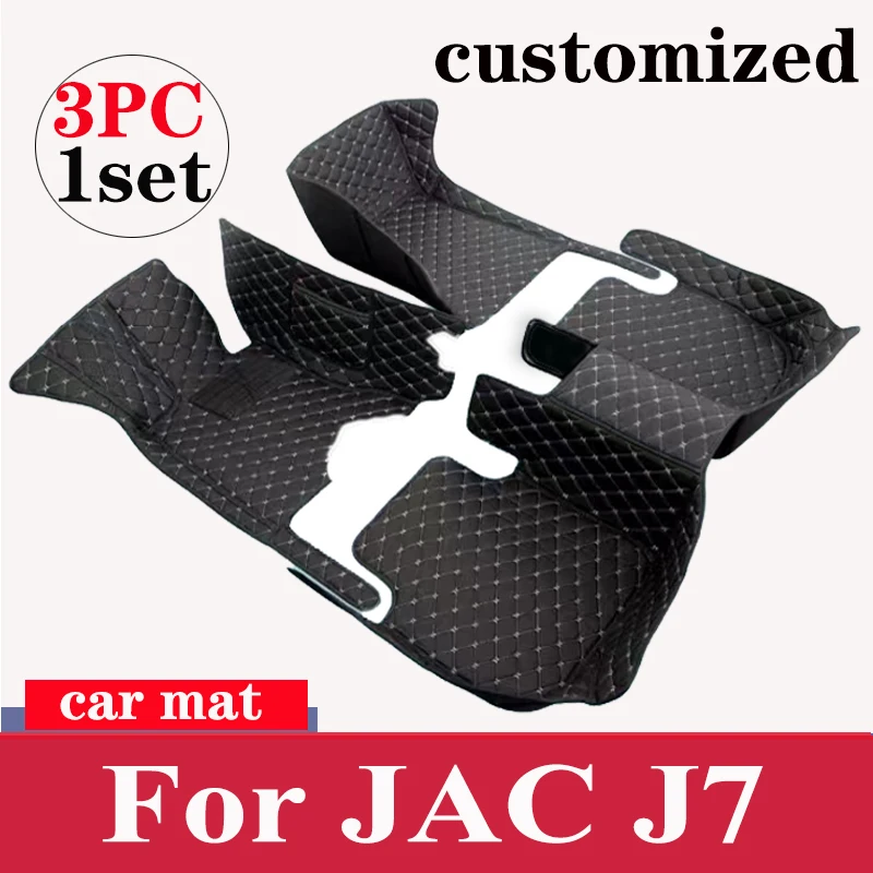 

Car Floor Mats For JAC J7 2020 Custom Auto Foot Pads Automobile Carpet Cover Interior Accessories