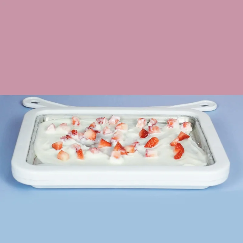 

Household Fried Yogurt Summer Mini Ice Frying Machine Small Children's Ice Cream Machine Stainless Steel Ice Plate