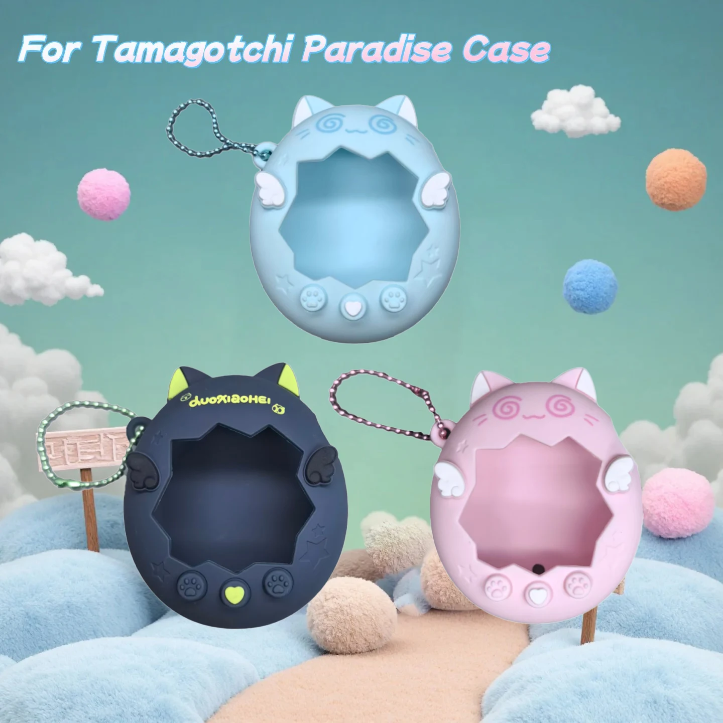 GeekShare Luo Xiaohei Co-Branded Silicone Protective Case - Cute Cartoon Design and Anti-Fall Protection