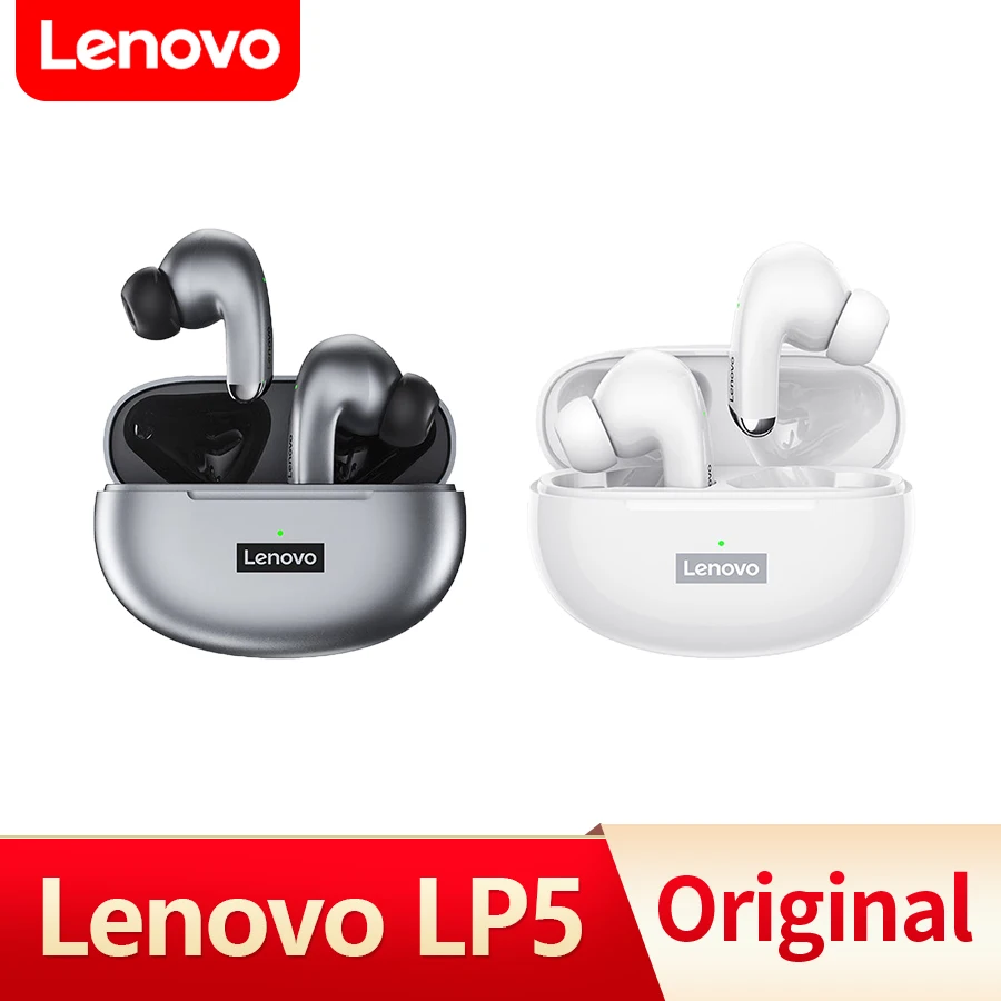

TWS-стереонаушники Lenovo LP5 с поддержкой Bluetooth 5,3 и микрофоном