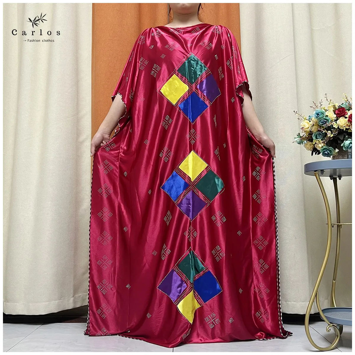 

New African Women Dress Inlaid Mubarak Dubai Femme Luxury Muslim Dress African Abaya For Women Kaftan Islamic Clothing Wth Scarf