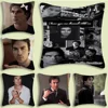 Damon Salvatore The Vampire Diaries Pillow Covers Cartoon Sofa Decorative Home Double-sided Printing Short Plush Cute Cushion 1