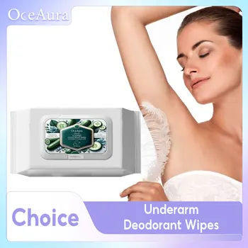 Natural Deodorant Wipes Woman Body Odor Remover Clean Underarms Reduce Bad Smells Refreshing Sweat Absorbent Armpit Care Product 1