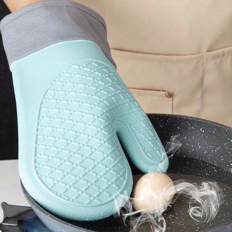 Cute Silicone Heat-Resistant Oven Mitt – Insulated Baking Glove
