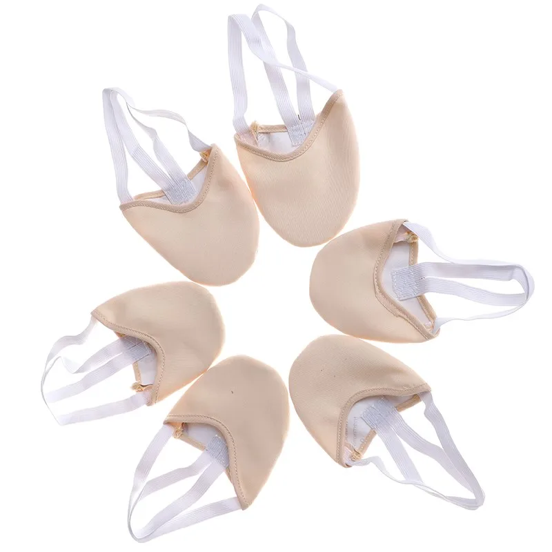 Half Length Rhythmic Gymnastic Shoes Roupa Ginastica Child Adult Gymnastics Pig Skin Sole Shoes Beige Dancing Dance gymnastics dance shoes