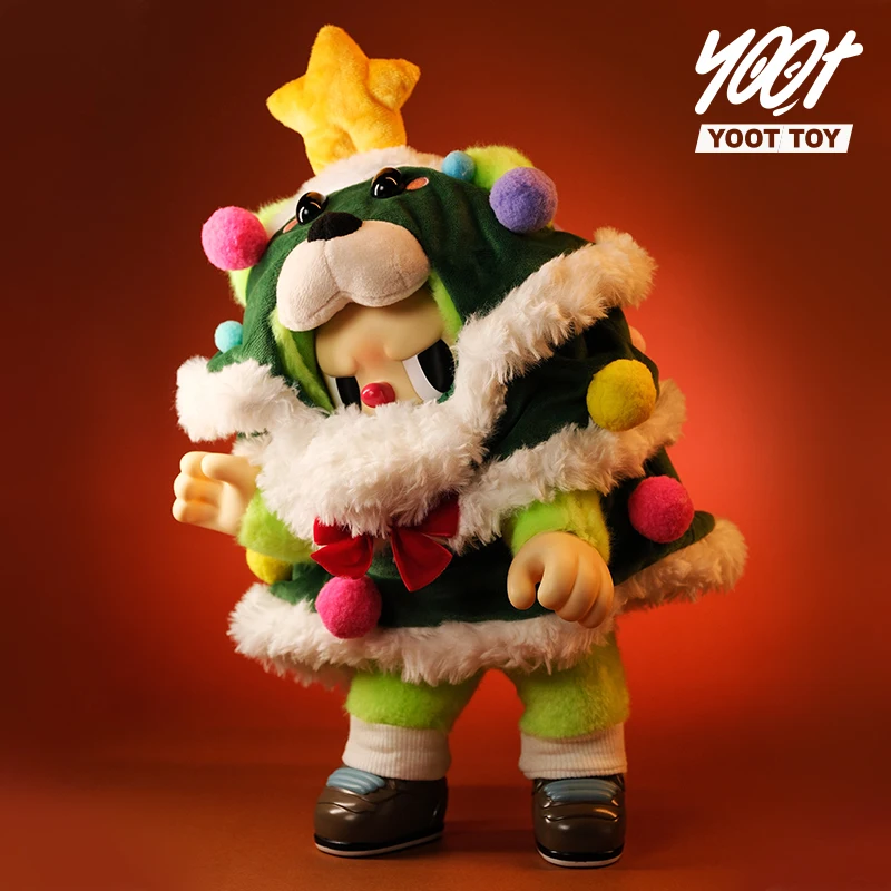 

YOOT TOY Cartoon Desktop Doll Clown Rebel Bear Action Figure Kawaii 100% Original Genuine Collection Model Doll Toys Real Shot