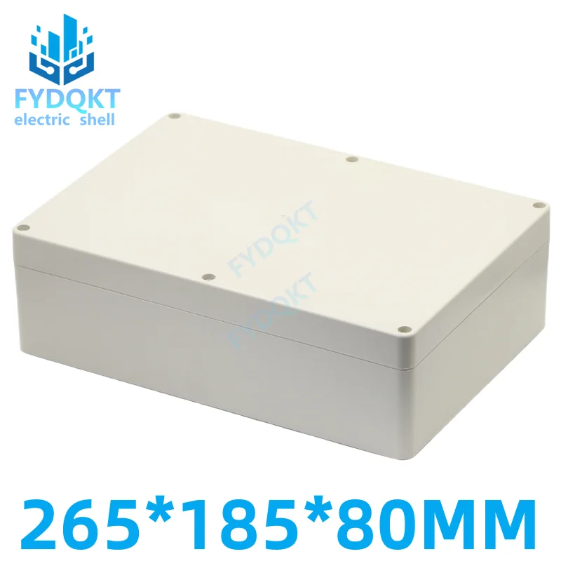 

1pcs 265x185x80mm indoor and outdoor power supply security monitoring waterproof box instrument casing electronic plastic ABS