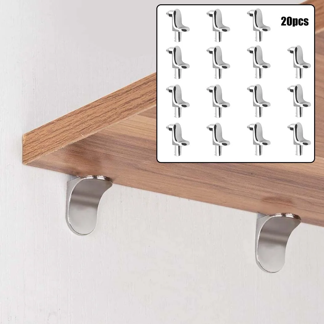 

Kitchen Shelf Support Pegs Pins Hanger Small Pegs Stainless Steel Studs Unit Cupboard 20pcs Bracket Fit 5mm Holes