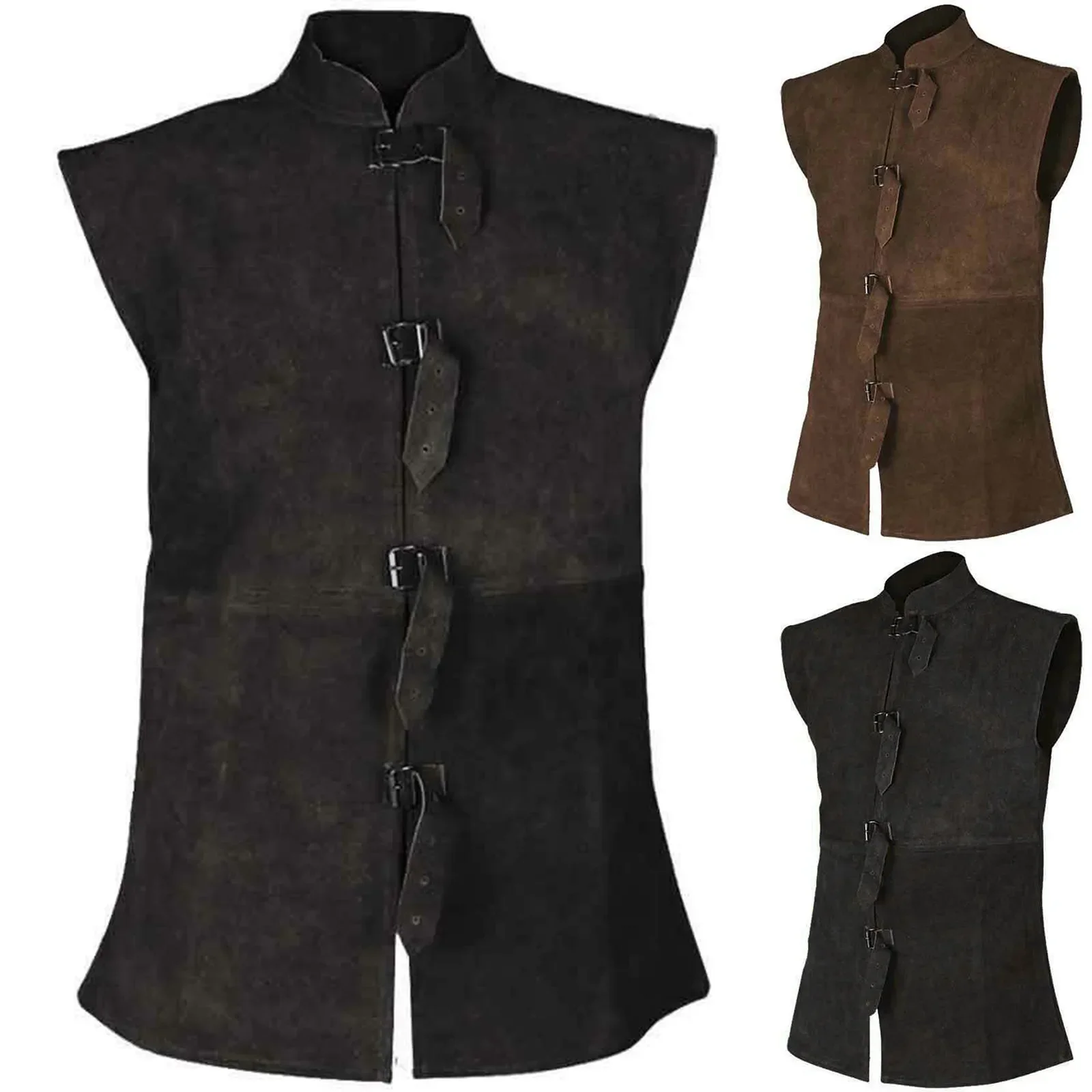 Cosplay Gilet Medievale Costume Uomo Rinascimentale Victoria Steampunk Gothic Vicking Tailcoat Jacket Halloween Carnival Dress Up