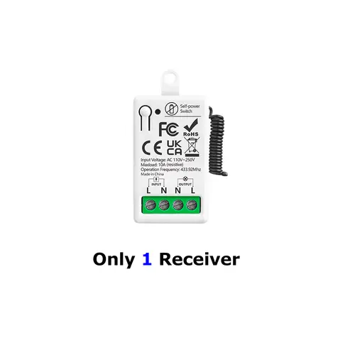 433MHz Wireless Smart On Off Switch 220V Mini Relay,86 Self-Powered Push Button Wall Switch No Need Battery for Home Improvement - Image 10