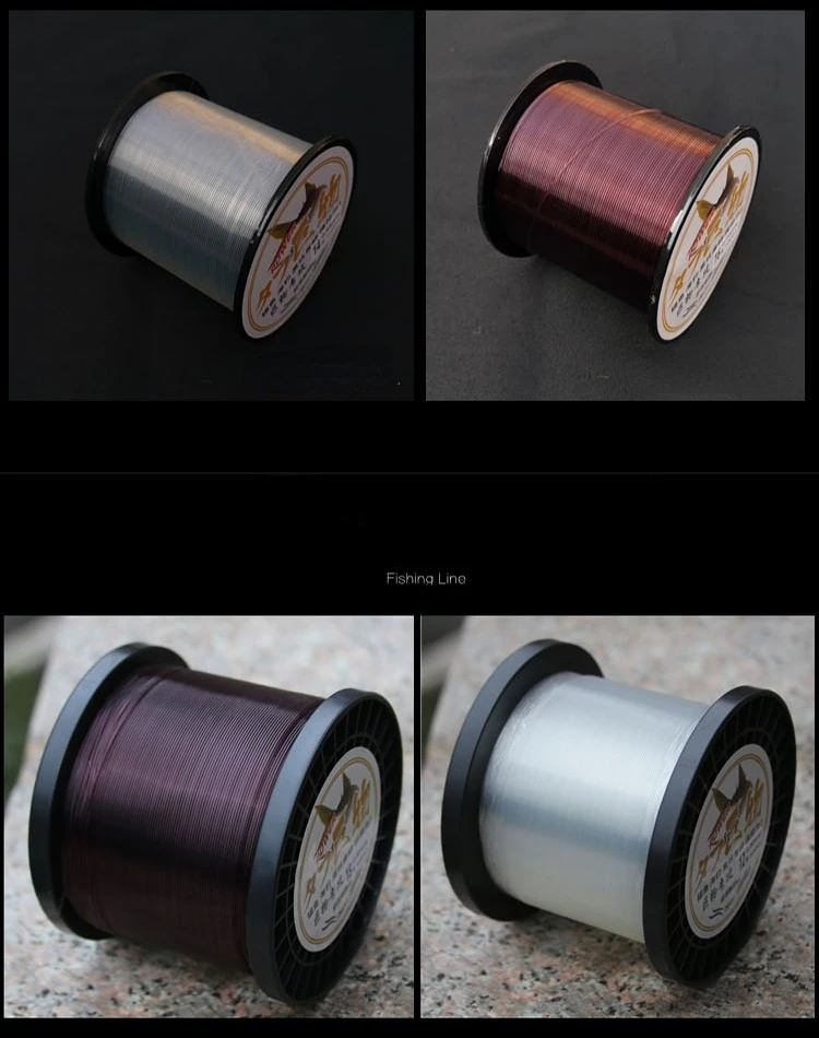 100/500m Nylon Angelschnur Starke Meer Angeln Mainline Tippet Fluor Beschichtet Super Zugkraft Tragen-beständig pesca Linie – Detail 9
