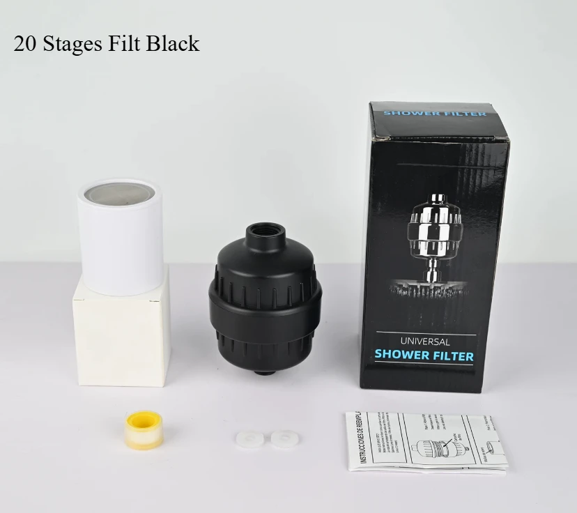 High-Output Shower Water Filter - Removes Chlorine & Heavy Metals, Softens Hard Water
