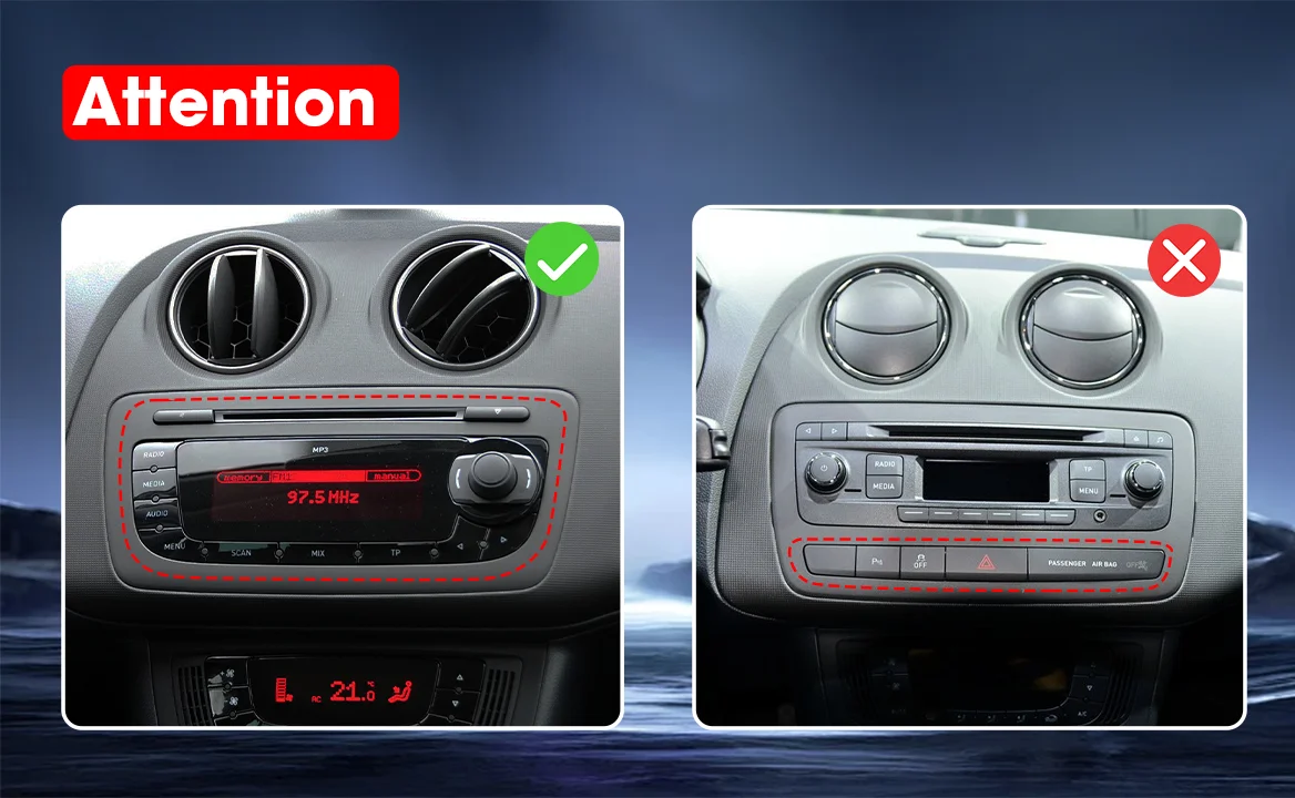 Srnubi Autoradio Wireless CarPlay Android Auto für Seat Ibiza 6j 2009 2010 2011 2012 2013 Multimedia Auto Intelligente Systeme – Detail 1