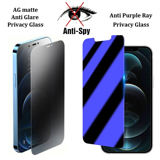 3D Full Cover Matte + Privacy Screen Protector For iPhone X XR XS 11 12 13  mini 14 15 Pro Max 8 Plus SE Anti Spy Tempered Glass - AliExpress